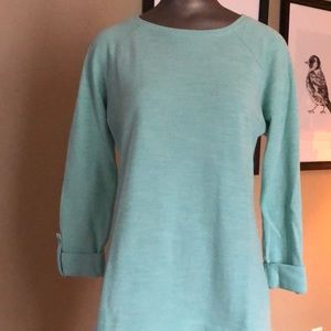 Light teal 3/4 sleeve top